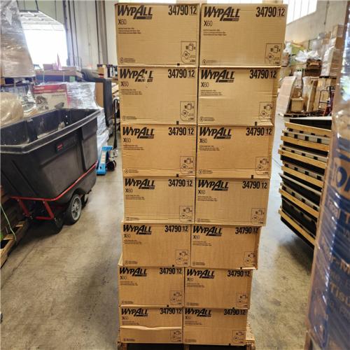 Phoenix Location NEW Kimberly Clark 34790 Wypall X60 Absorbent Cloths, White, 10/Boxes Pallet (28-Cases)