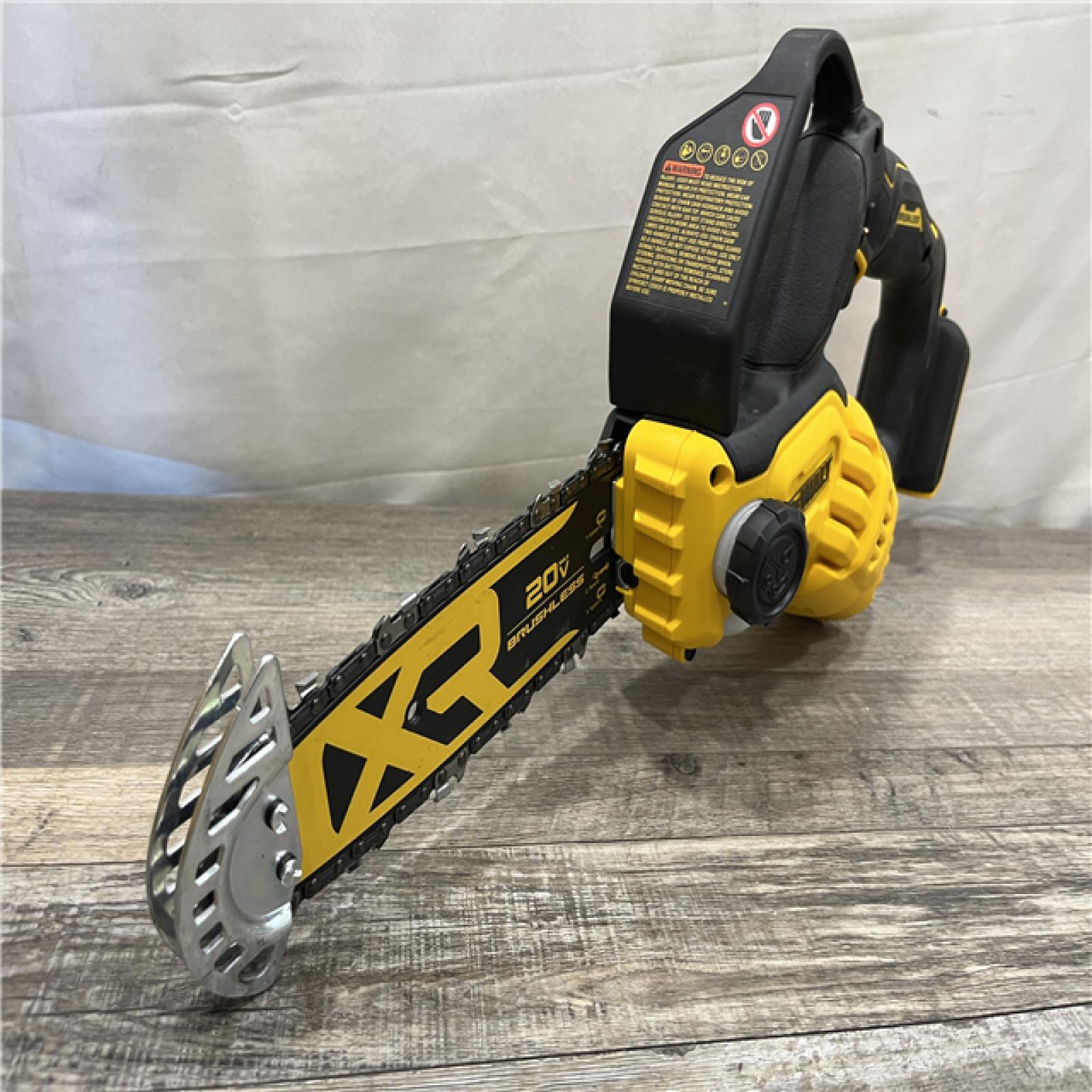 AS-IS DEWALT 20V MAX 8 in. Brushless Cordless Battery Powered Pruning Chainsaw (Tool Only)