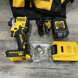 AS-IS DEWALT ATOMIC 20V MAX Lithium-Ion Cordless 1/4 in. Brushless Impact Driver Kit