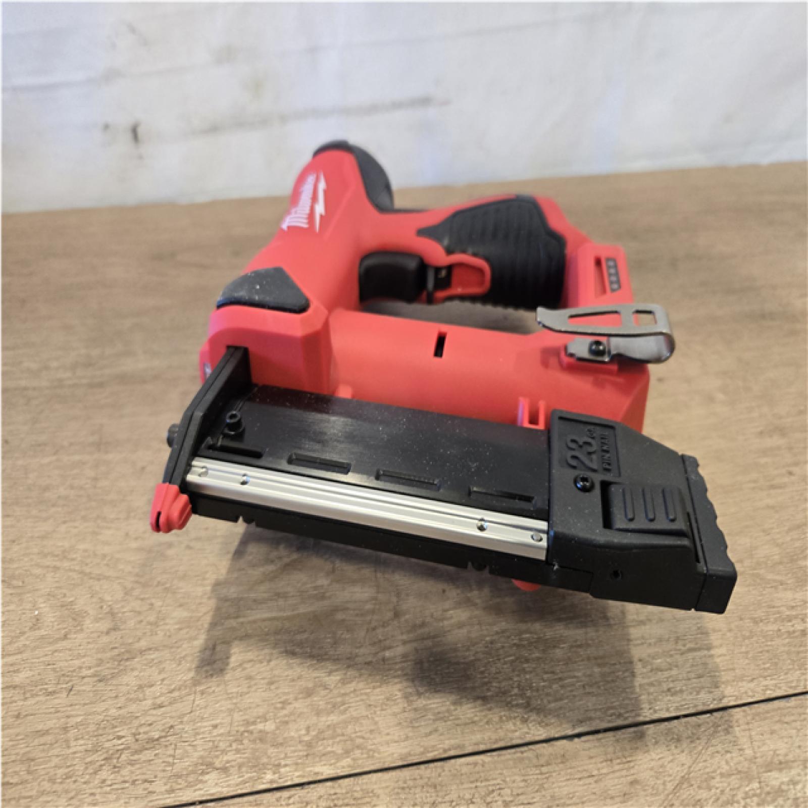 AS-IS Milwaukee 12-Volt 23-Gauge Lithium-Ion Cordless Pin Nailer (Tool-Only)
