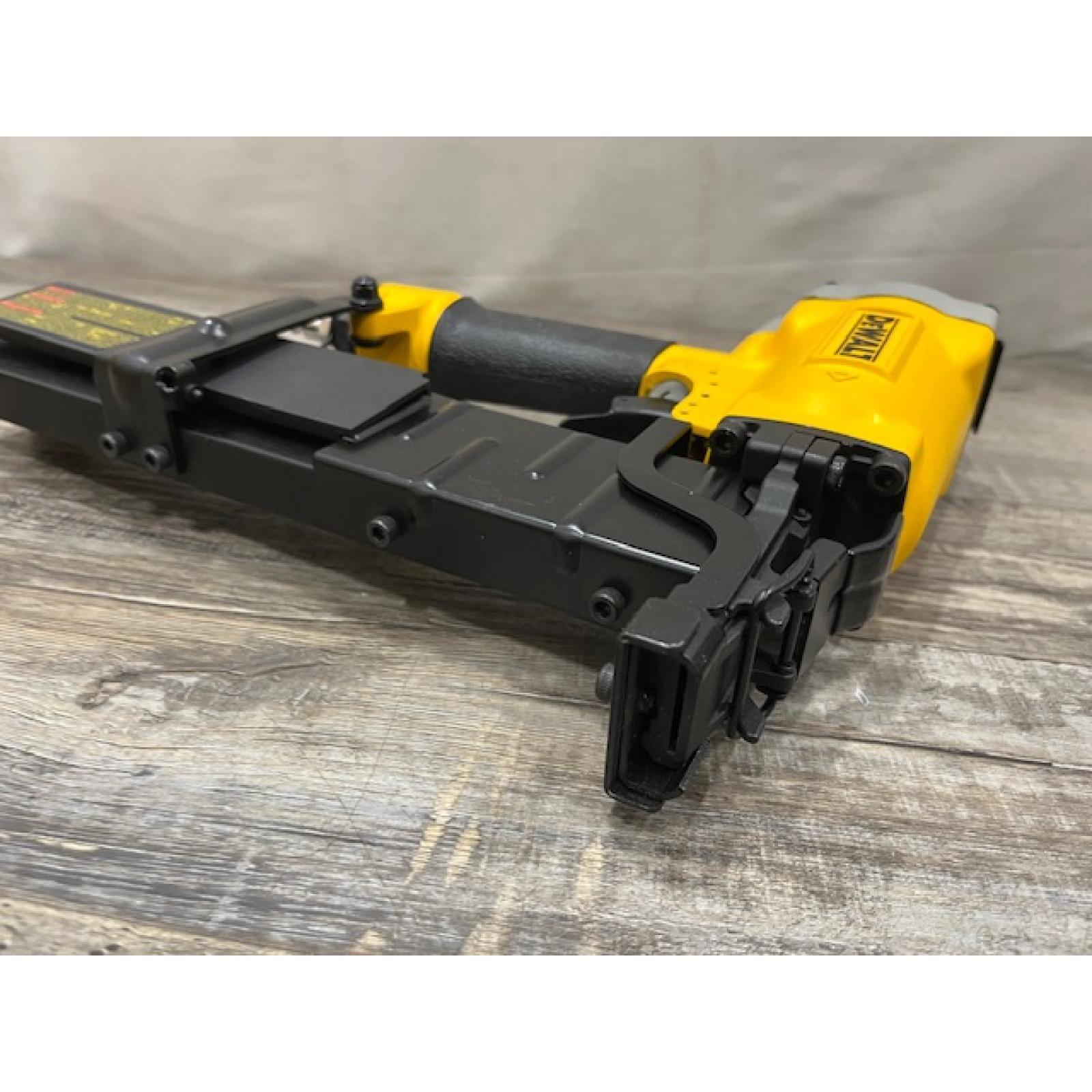 AS-IS DEWALT Corded Pneumatic 16-Gauge 1 in. Crown Lathing Stapler