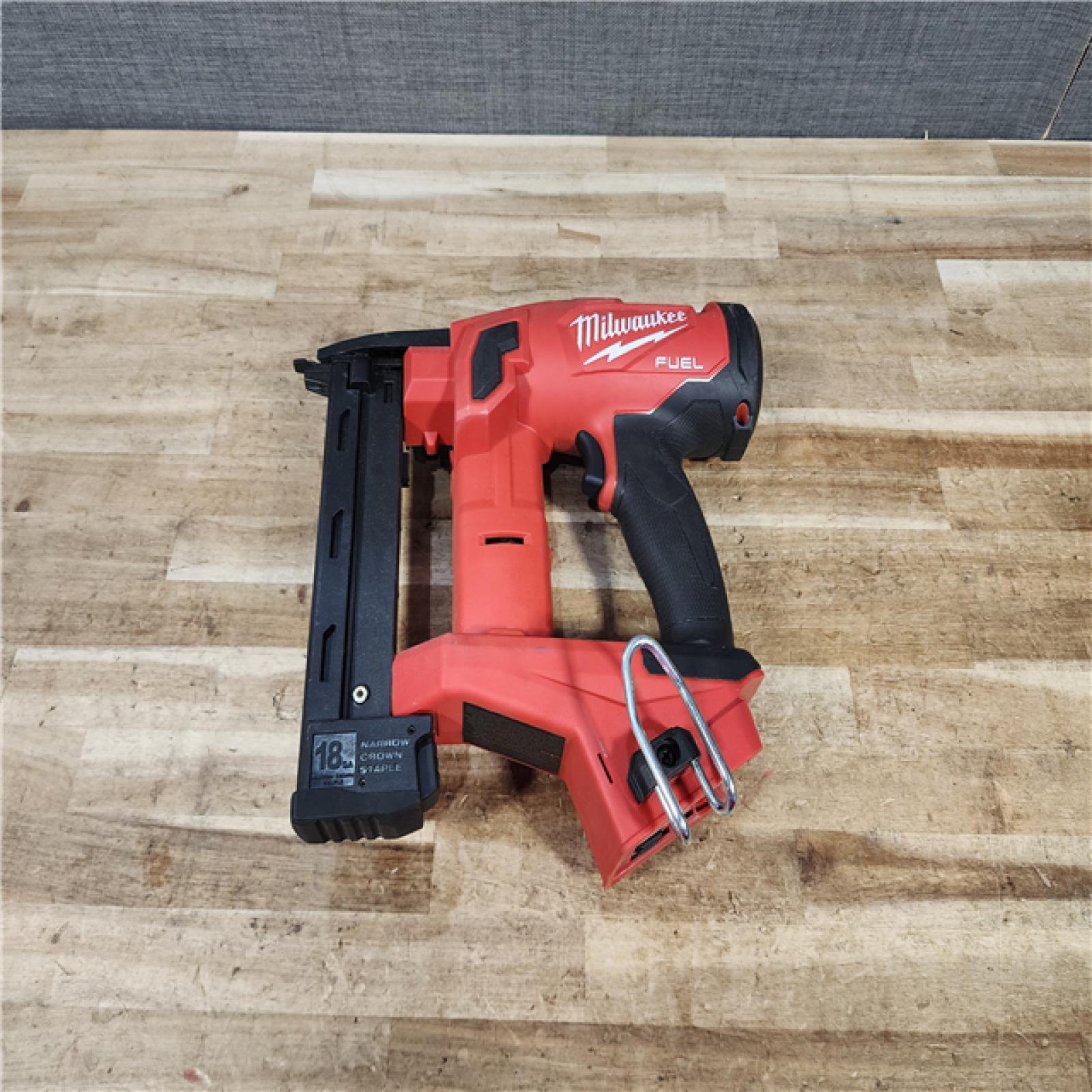 HOUSTON LOCATION - AS - IS Milwaukee FUEL 18-Volt Lithium-Ion Brushless Cordless 18-Gauge 1/4 in. Narrow Crown Stapler (Tool-Only)