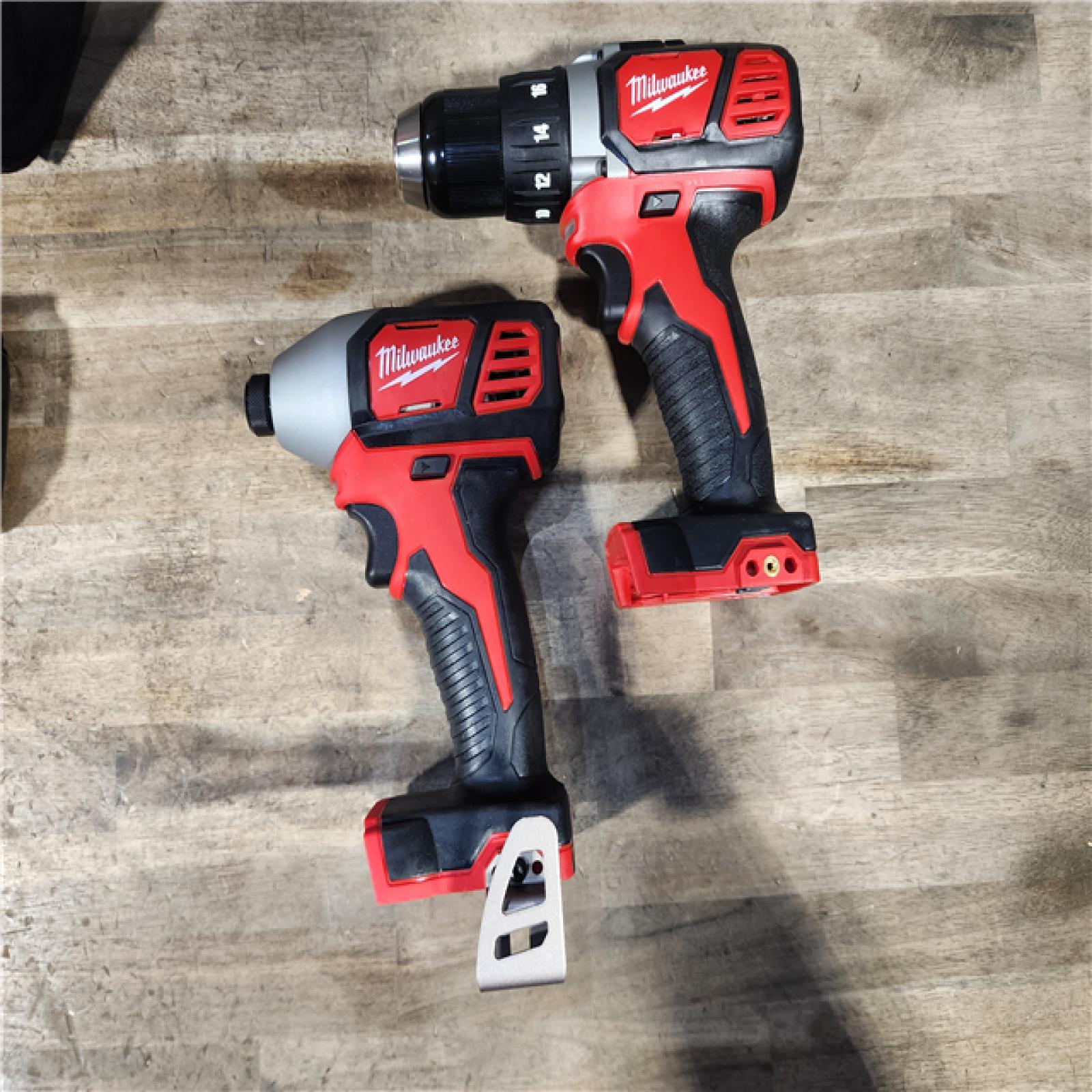HOUSTON LOCATION - AS-IS Milwaukee M18 Brushed Cordless (2-Tool) Drill/Driver and Impact Driver Kit