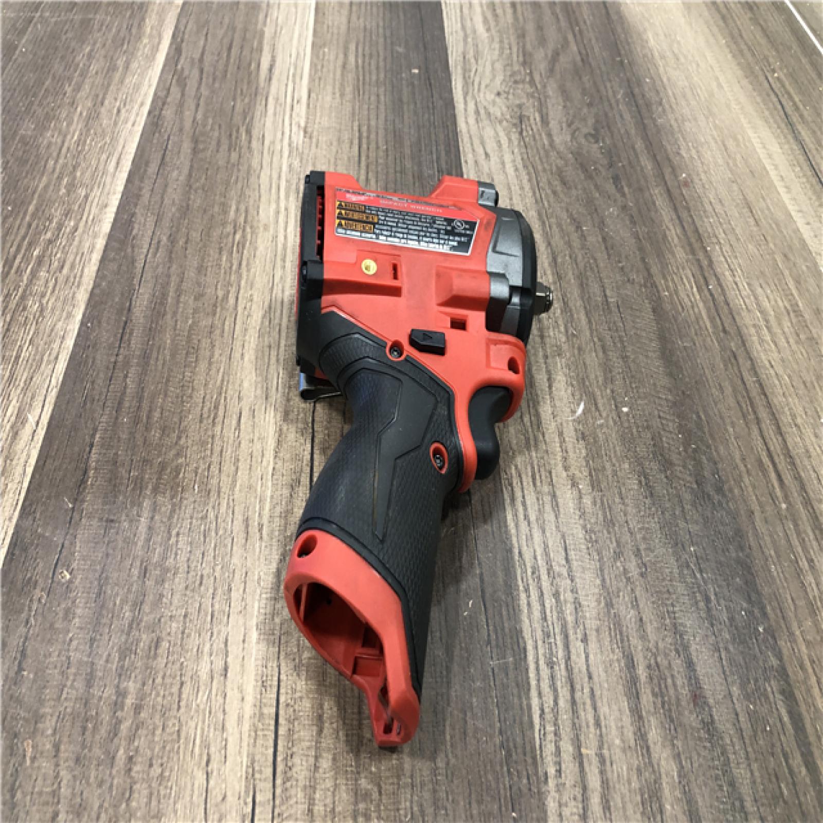 AS-IS Milwaukee FUEL 12V Lithium-Ion Brushless Cordless Stubby 3/8 in. Impact Wrench (Tool-Only)