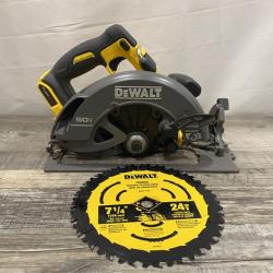 AS-IS DEWALT FLEXVOLT 60V MAX Cordless Brushless 7-1/4 in. Circular Saw with Brake (Tool Only)
