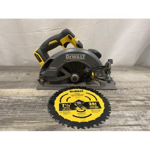AS-IS DEWALT FLEXVOLT 60V MAX Cordless Brushless 7-1/4 in. Circular Saw with Brake (Tool Only)