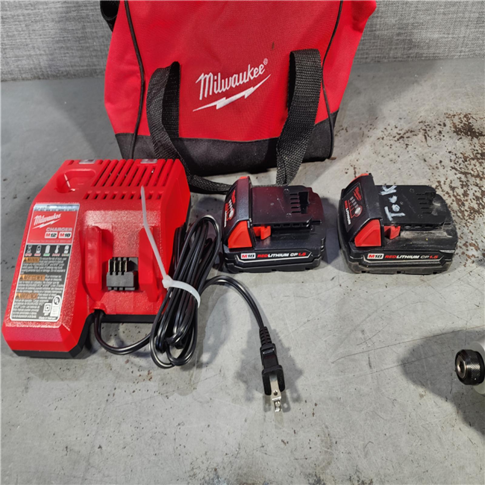 HOUSTON LOCATION - AS-IS Milwaukee M18 18V Cordless Brushed 2 Tool Drill/Driver and Impact Driver Kit