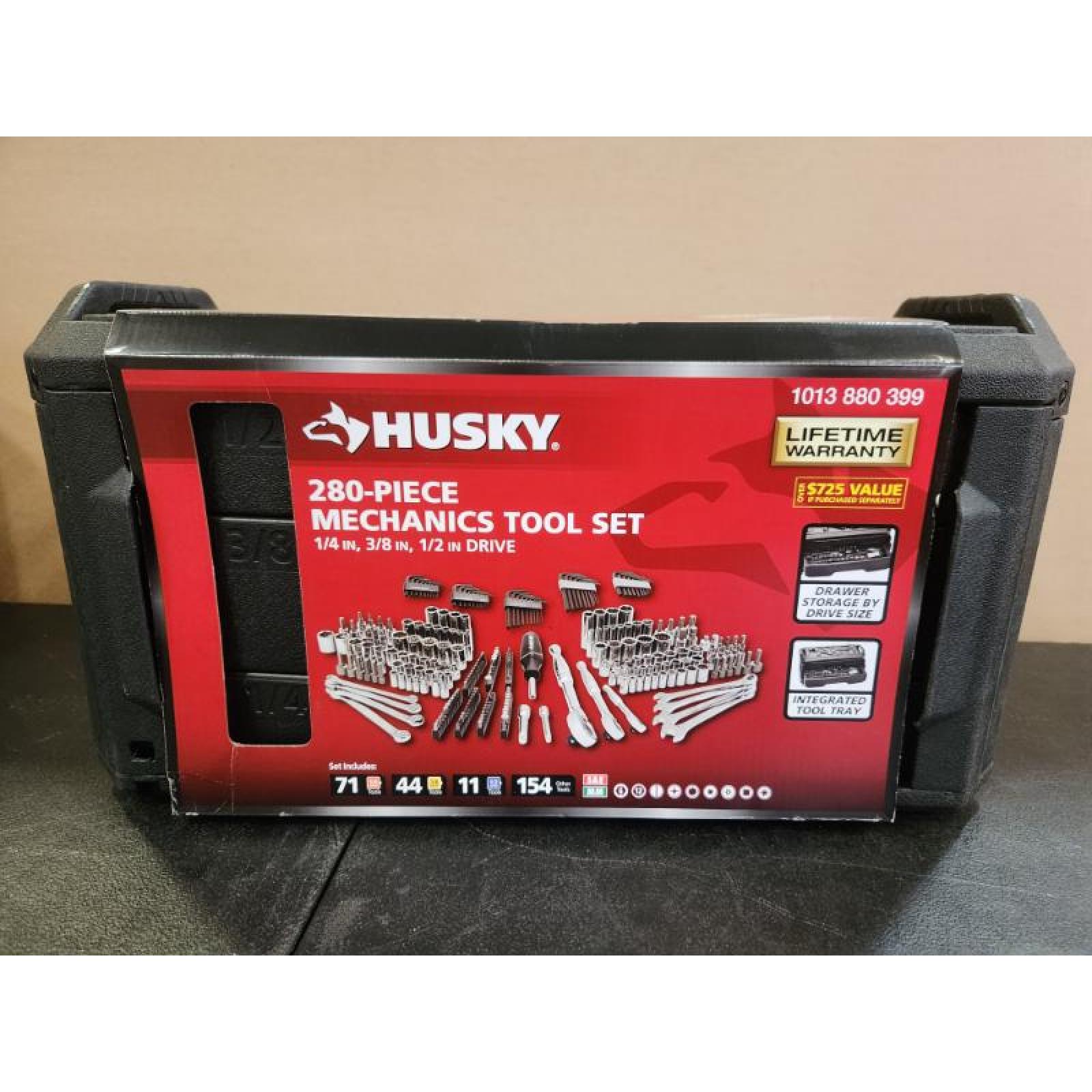 Phoenix NEW Husky 280-Piece SAE/Metric Mechanics Tool Set with Tool Box (SEALED)