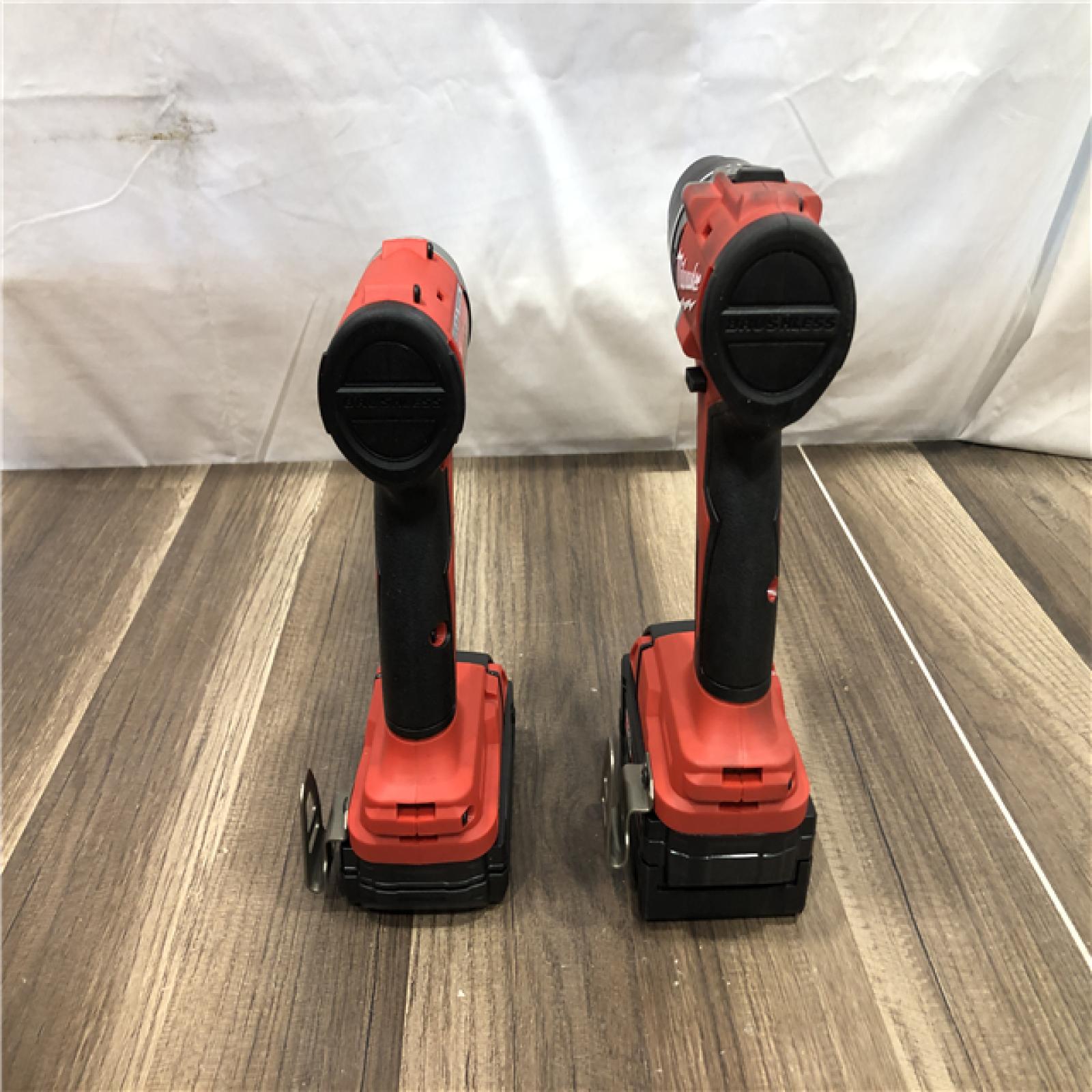 AS-IS Milwaukee 18-Volt Lithium-Ion Brushless Cordless Compact Hammer Drill/Impact Combo Kit