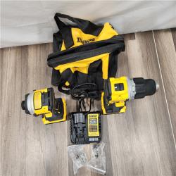AS-IS DEWALT 20V MAX XR Hammer Drill and ATOMIC Impact Driver 2 Tool Cordless Combo Kit with (2) 4.0Ah Batteries, Charger, and Bag