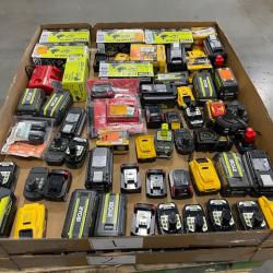 DALLAS LOCATION - AS-IS BATTERY AND CHARGERS PALLET