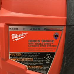 AS-IS Milwaukee FUEL 18-Volt Lithium-Iron Cordless Plumbing Drain Snake Auger Kit