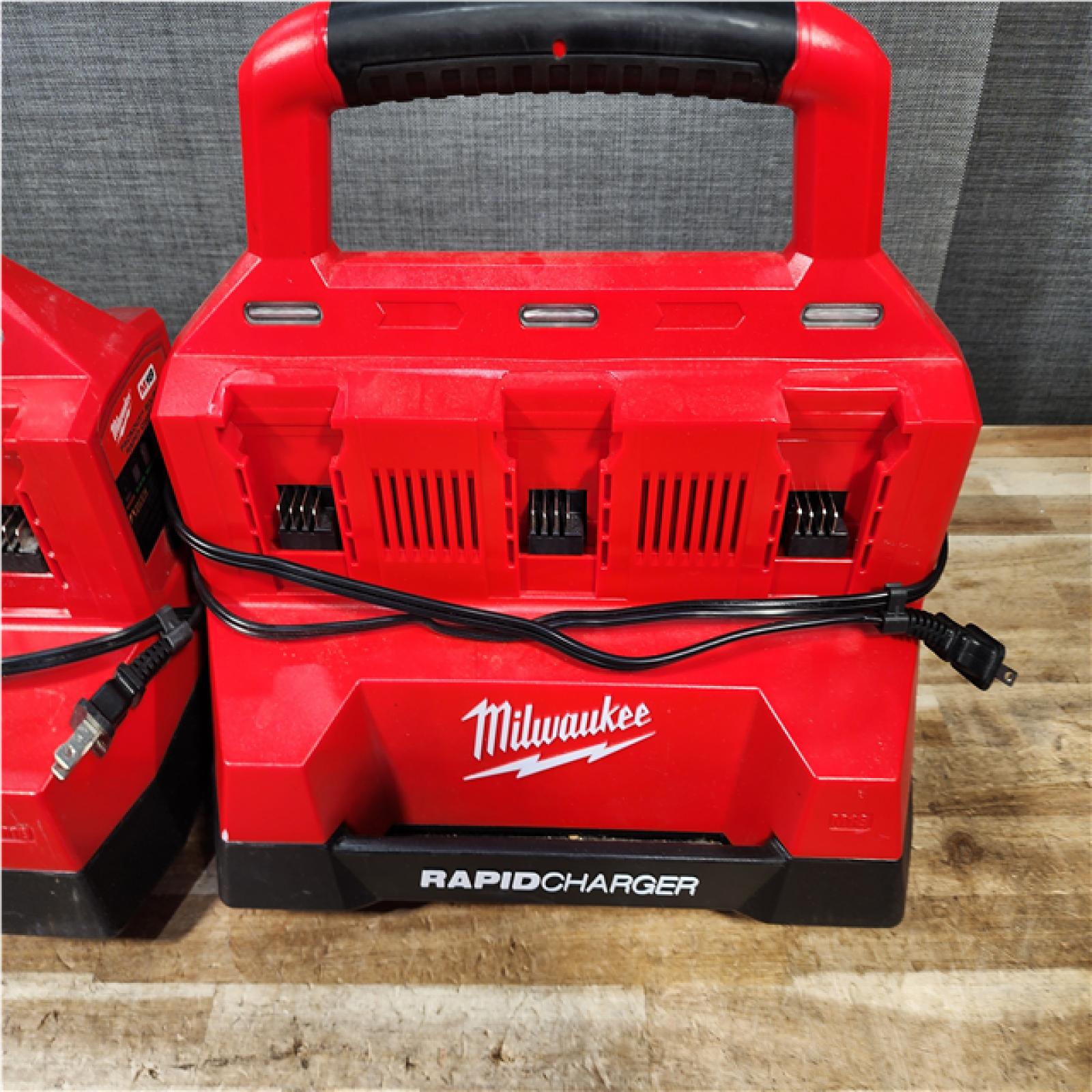 HOUSTON LOCATION - AS - IS MILWAUKEE BATTERY CHARGER PACK QTY - 2