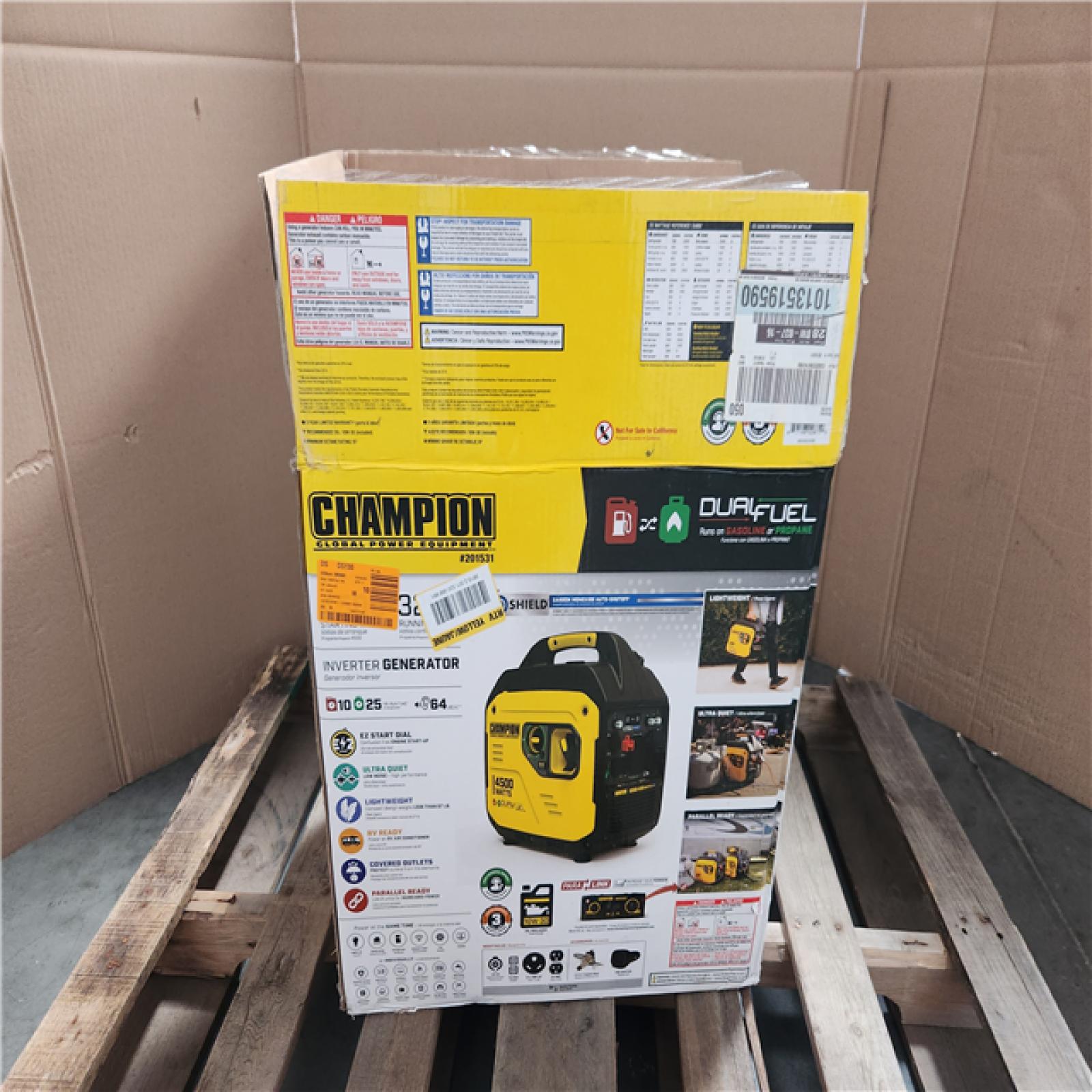 CALIFORNIA AS-IS CHAMPION GENERATOR