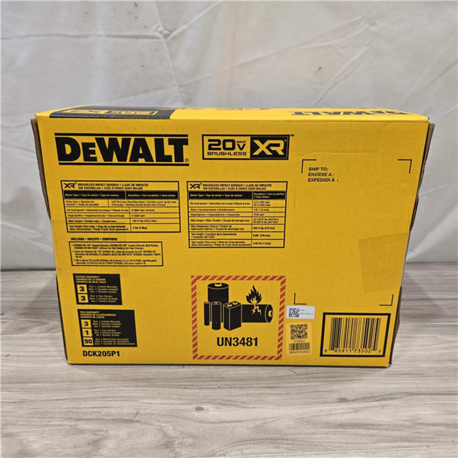 NEW! - DEWALT 20V MAX XR Cordless 2-Tool Impact Wrench Kit