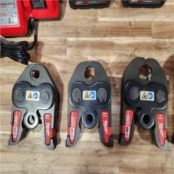 HOUSTON LOCATION - AS-IS (APPEARS LIKE NEW) M18 18-Volt Lithium-Ion Brushless Cordless FORCE LOGIC Press Tool Kit with 1/2 in. - 2 in. Jaws Kit (6-Jaws Included)