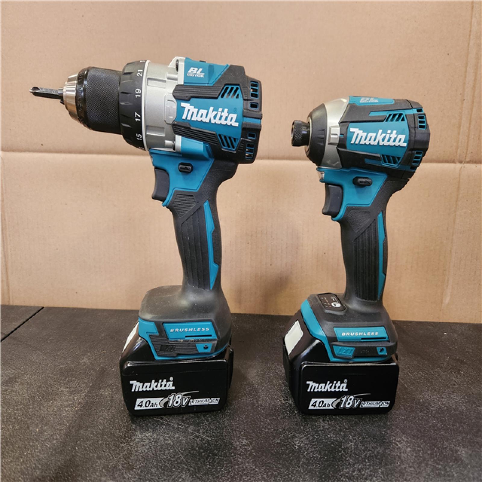 Phoenix NEW Makita 18-Volt LXT Lithium-ion Brushless Cordless 2-piece Combo Kit (Hammer Drill/Impact Driver) 2.0Ah/4.0Ah
