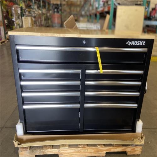 DALLAS LOCATION - Husky Modular Tool Storage 52 in. W x 20 in. D Standard Duty Black Mobile Workbench Cabinet