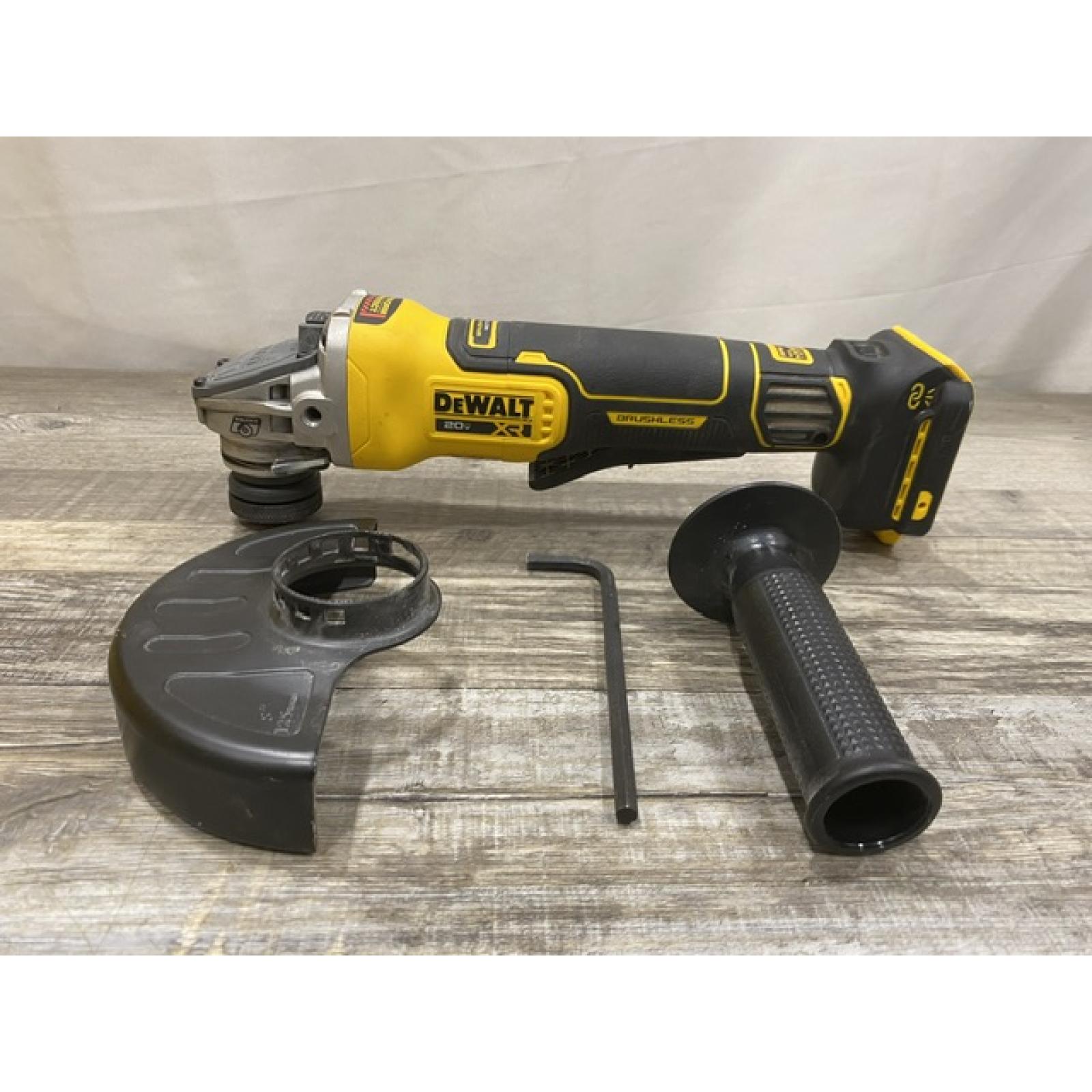AS-IS DEWALT 20V XR Cordless 4-1/2. in. to 5 in. Variable Speed Angle Grinder (Tool Only)