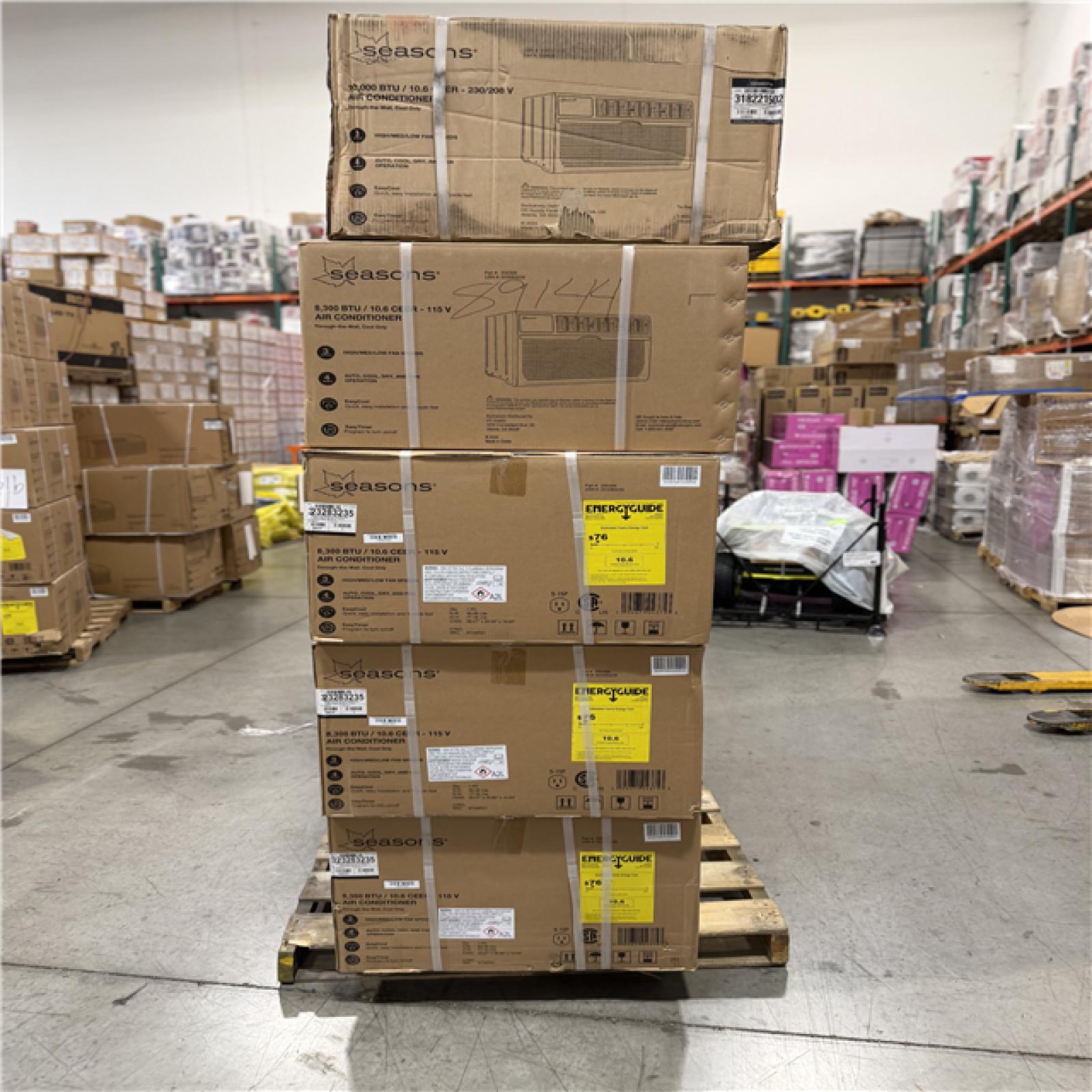 DALLAS LOCATION - SEASONS MIXED AIR CONDITIONER PALLET-(10 UNITS)