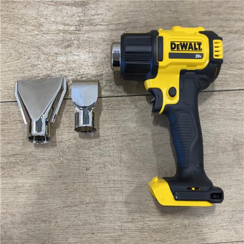 AS-IS DEWALT 20V MAX Cordless Compact Heat Gun with Flat and Hook Nozzle Attachments