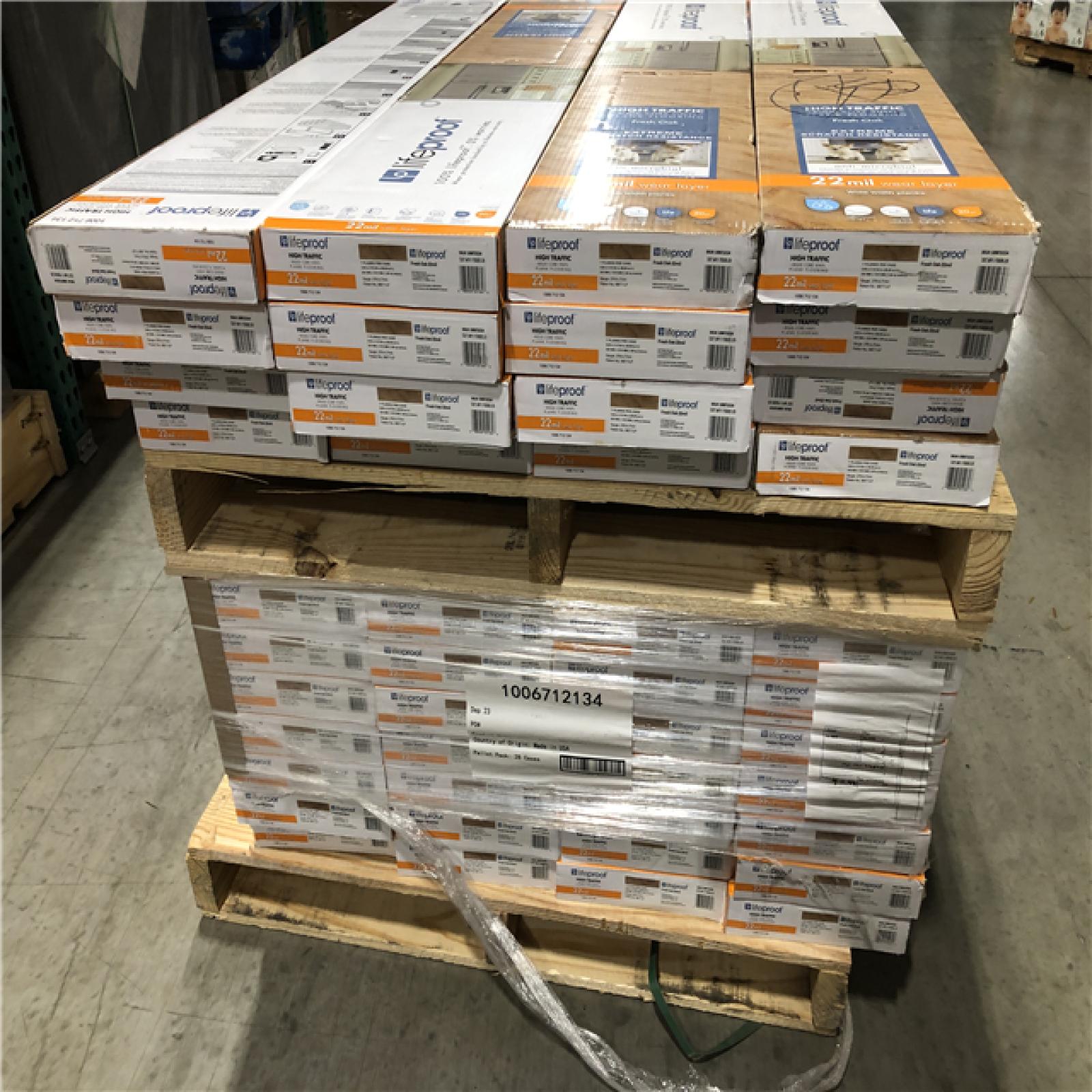 DALLAS LOCATION - Lifeproof Fresh Oak 22 MIL x 8.7 in. W x 48 in. L Click Lock Waterproof Luxury Vinyl  PALLET-(44 UNITS)