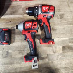 HOUSTON LOCATION - AS-IS Milwaukee M18 18V Cordless Brushed 2 Tool Drill/Driver and Impact Driver Kit