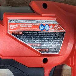 HOUSTON LOCATION - AS-IS Milwaukee FUEL 18-Volt Lithium-Ion Brushless Cordless 18-Gauge 1/4 in. Narrow Crown Stapler (Tool-Only)