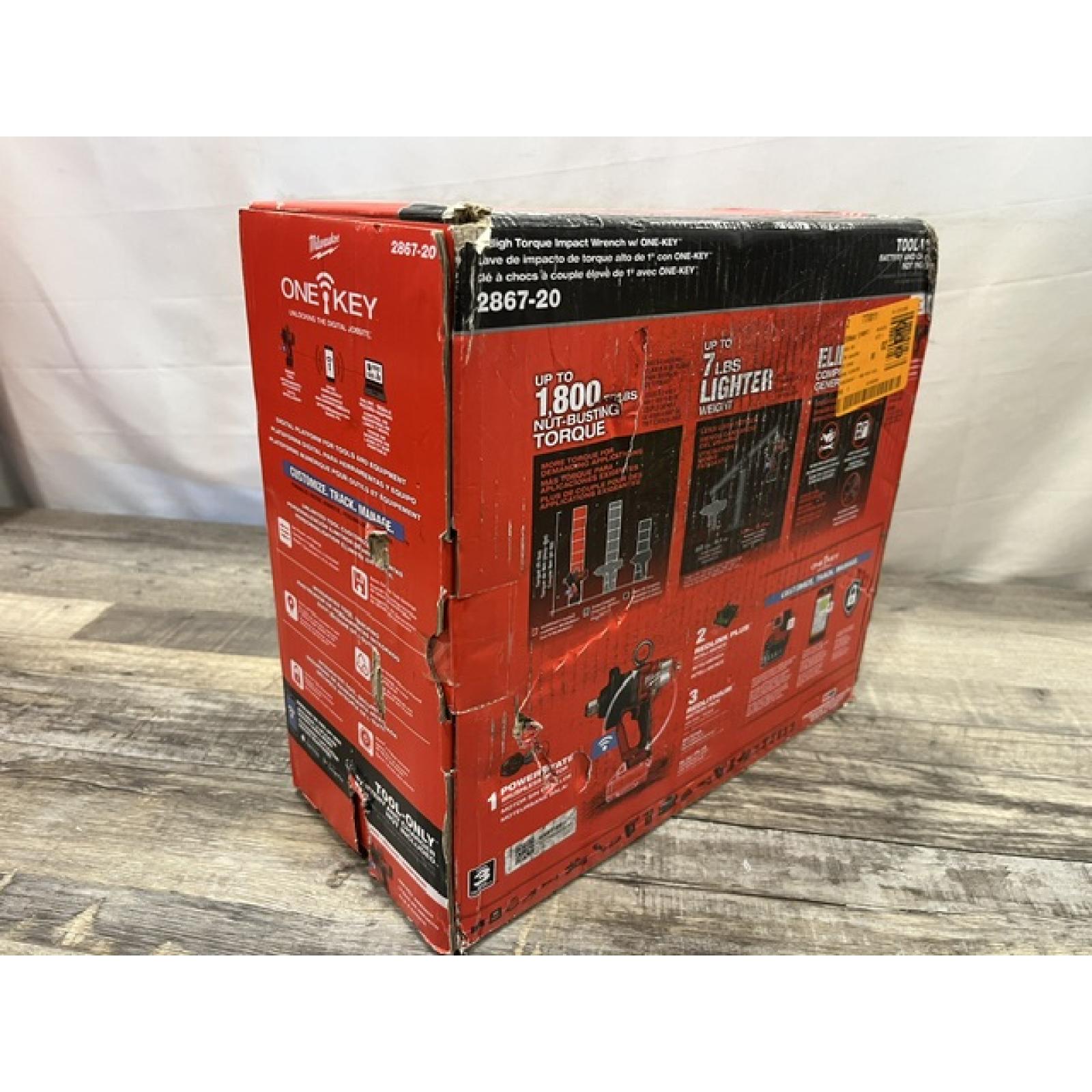 NEW - Milwaukee FUEL ONE-KEY 18V Lithium-Ion Brushless Cordless 1 in. Impact Wrench with Friction Ring (Tool-Only)
