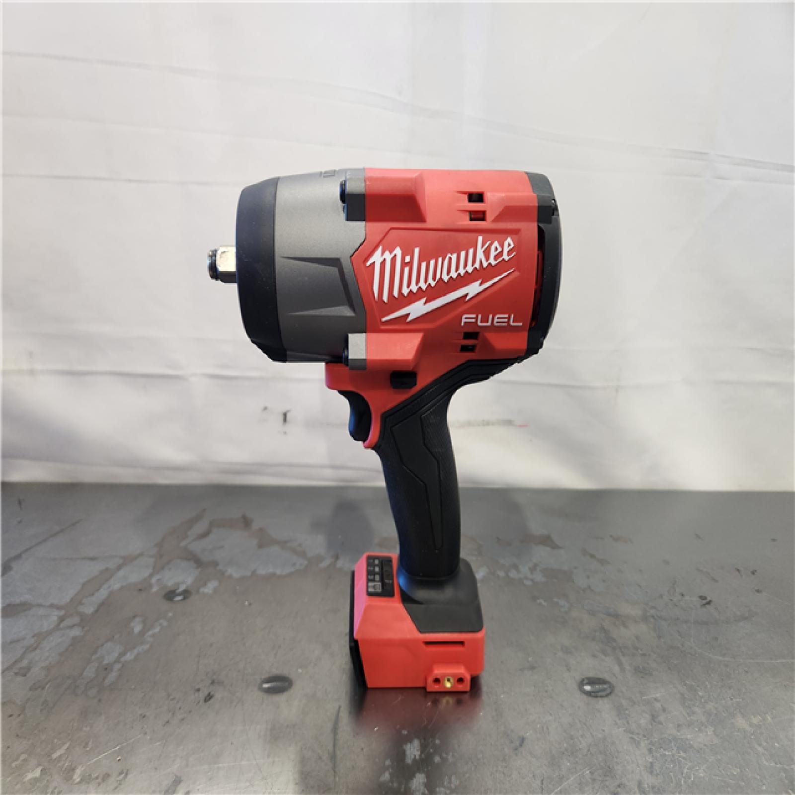 AS-IS- Milwaukee FUEL 18V Lithium-Ion Brushless Cordless 1/2 in. Impact Wrench with Friction Ring (Tool-Only)