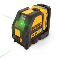 NEW! - DEWALT 12V MAX Lithium-Ion 165 ft. Green Self-Leveling Cross-Line Laser Level with 2.0Ah Battery  Charger  and Case