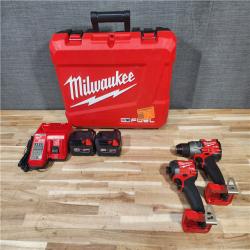 HOUSTON LOCATION - AS-IS Milwaukee FUEL 18V Lithium-Ion Brushless Cordless Hammer Drill and Impact Driver Combo Kit