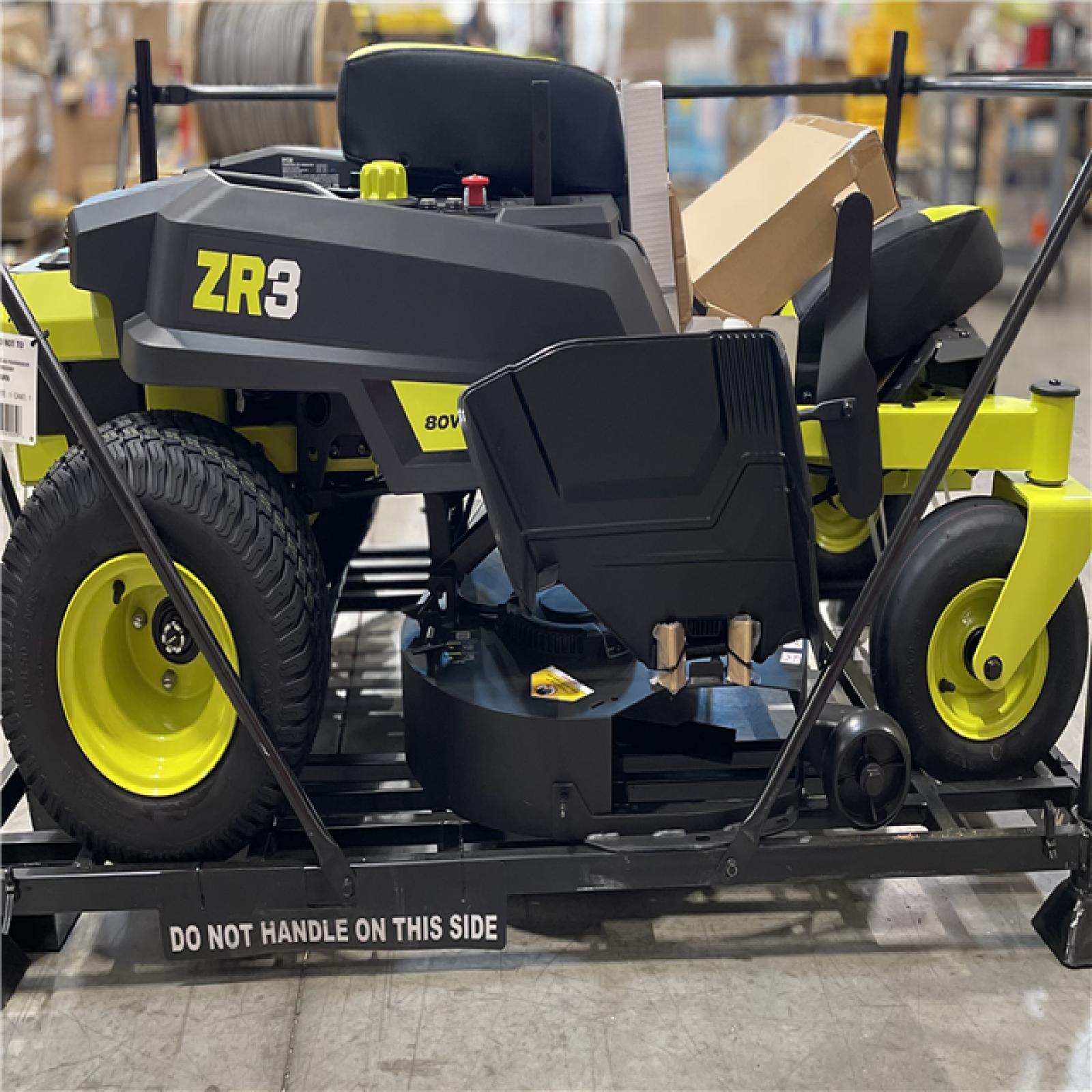 DALLAS LOCATION- NEW! RYOBI ZR3 80V HP Brushless Battery Cordless Electric 42 in. Zero Turn Riding Lawn Mower