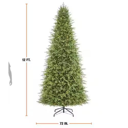 DALLAS LOCATION - Home Decorators Collection 12 ft. Grand Duchess Twinkling Balsam Fir LED Pre-Lit Artificial Christmas Tree	