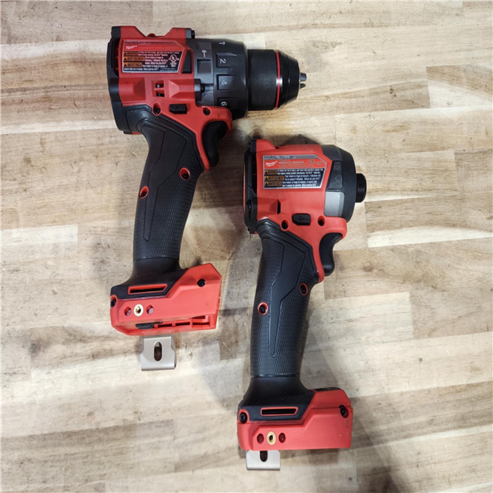 HOUSTON LOCATION - AS-IS Milwaukee  FUEL 18V Lithium-Ion Brushless Cordless Hammer Drill and Impact Driver Combo Kit