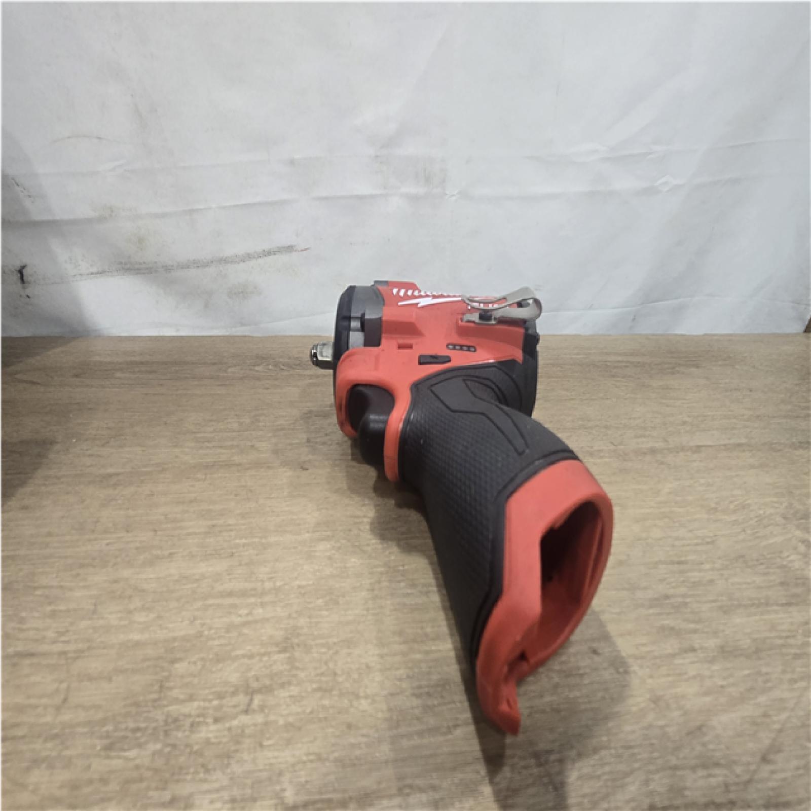 AS-IS Milwaukee FUEL 12V Li-Ion Brushless Cordless Stubby 3/8 in. Impact Wrench Kit