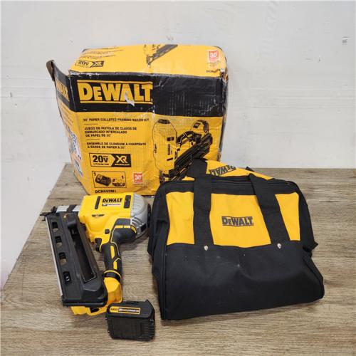 Phoenix Location DEWALT 20V MAX XR Lithium-Ion Cordless Brushless 2-Speed 30° Paper Collated Framing Nailer with 4.0Ah Battery and Charger