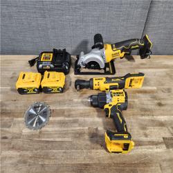 HOUSTON - LOCATION - AS-IS DEWALT 3 TOOL COMBO KIT W/(2) BATTERY & CHARGER