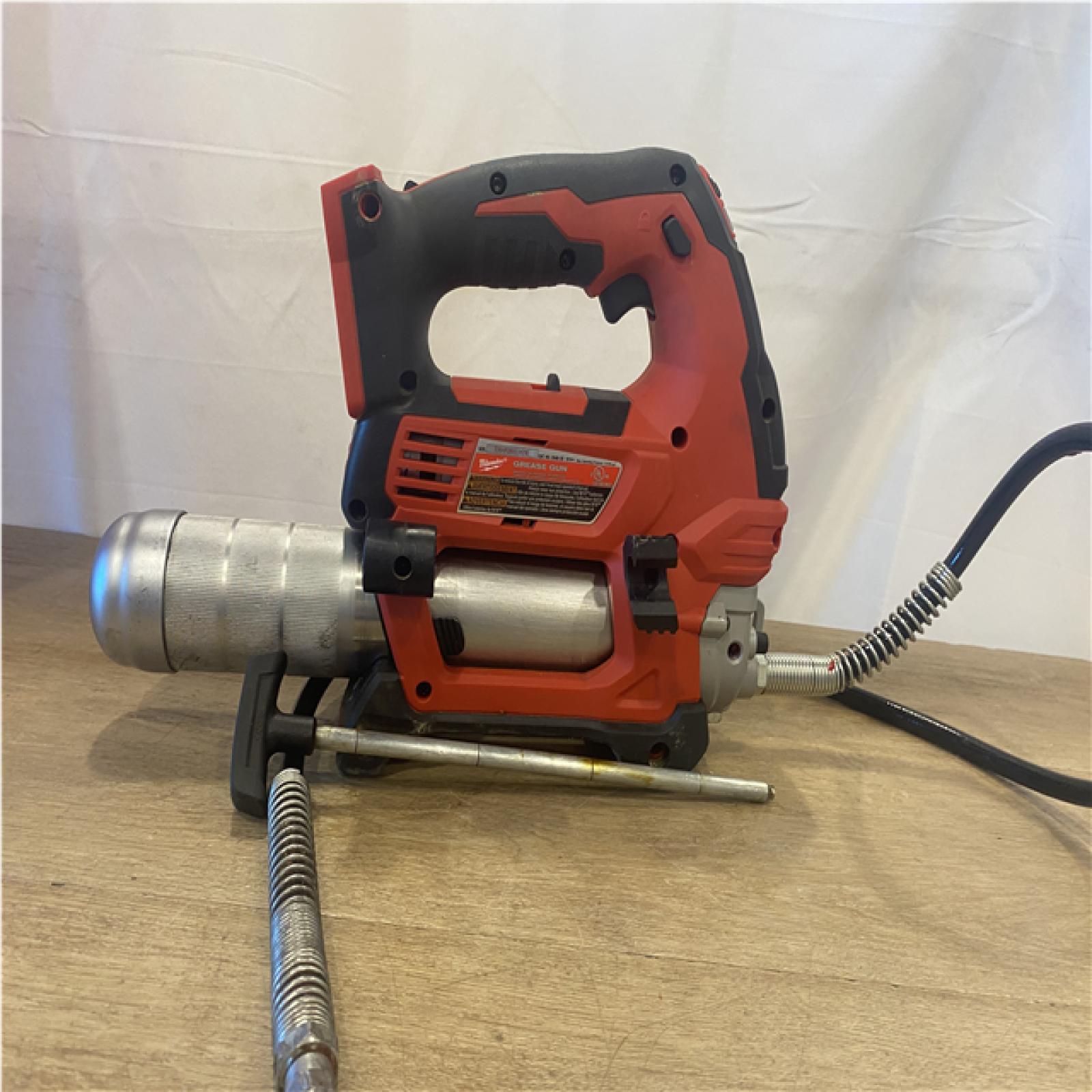 AS-IS  Milwaukee 18V Lithium-Ion Cordless Grease Gun 2-Speed (Tool-Only)