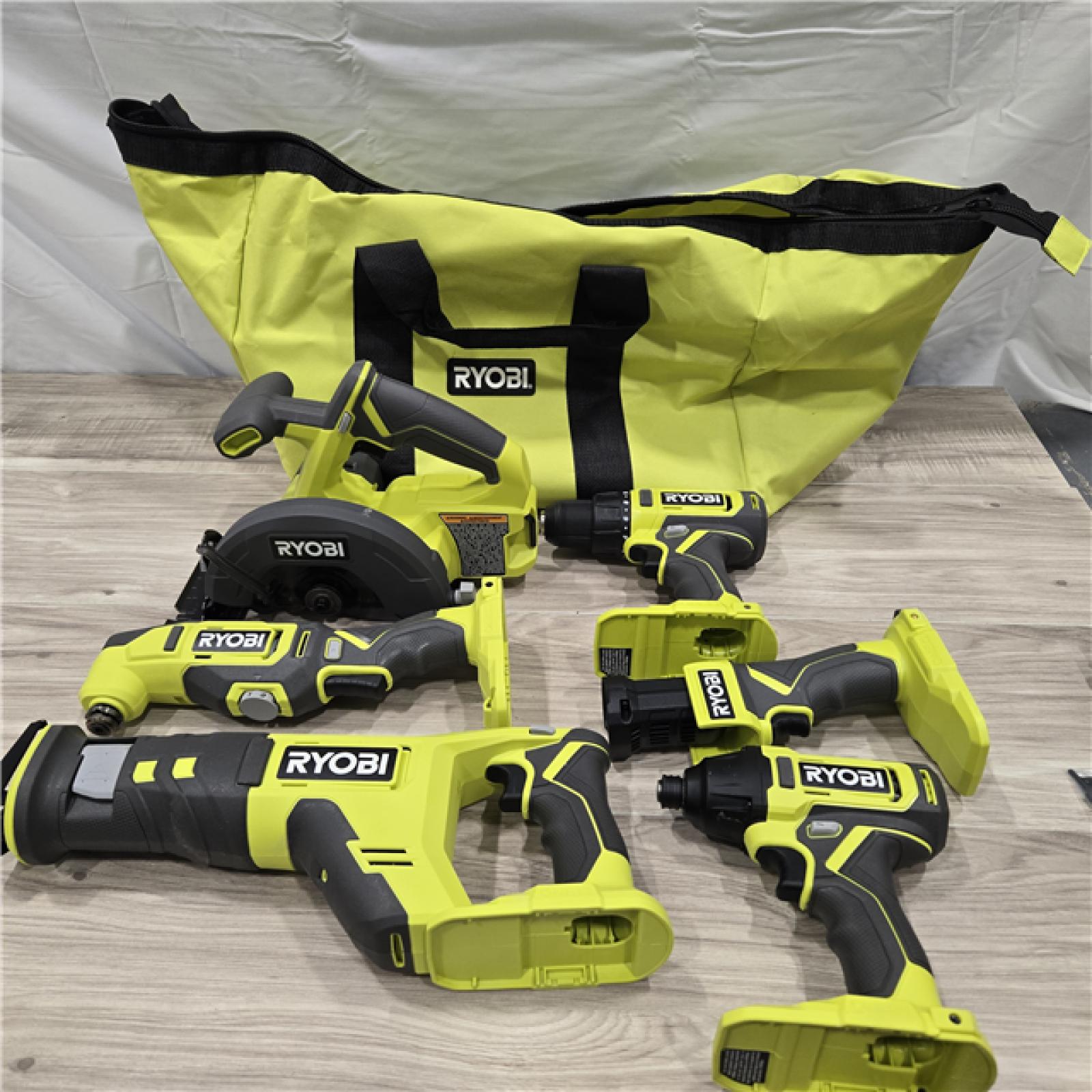LIKE NEW! - RYOBI ONE+ 18V Cordless 6-Tool Combo Kit