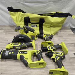 LIKE NEW! - RYOBI ONE+ 18V Cordless 6-Tool Combo Kit