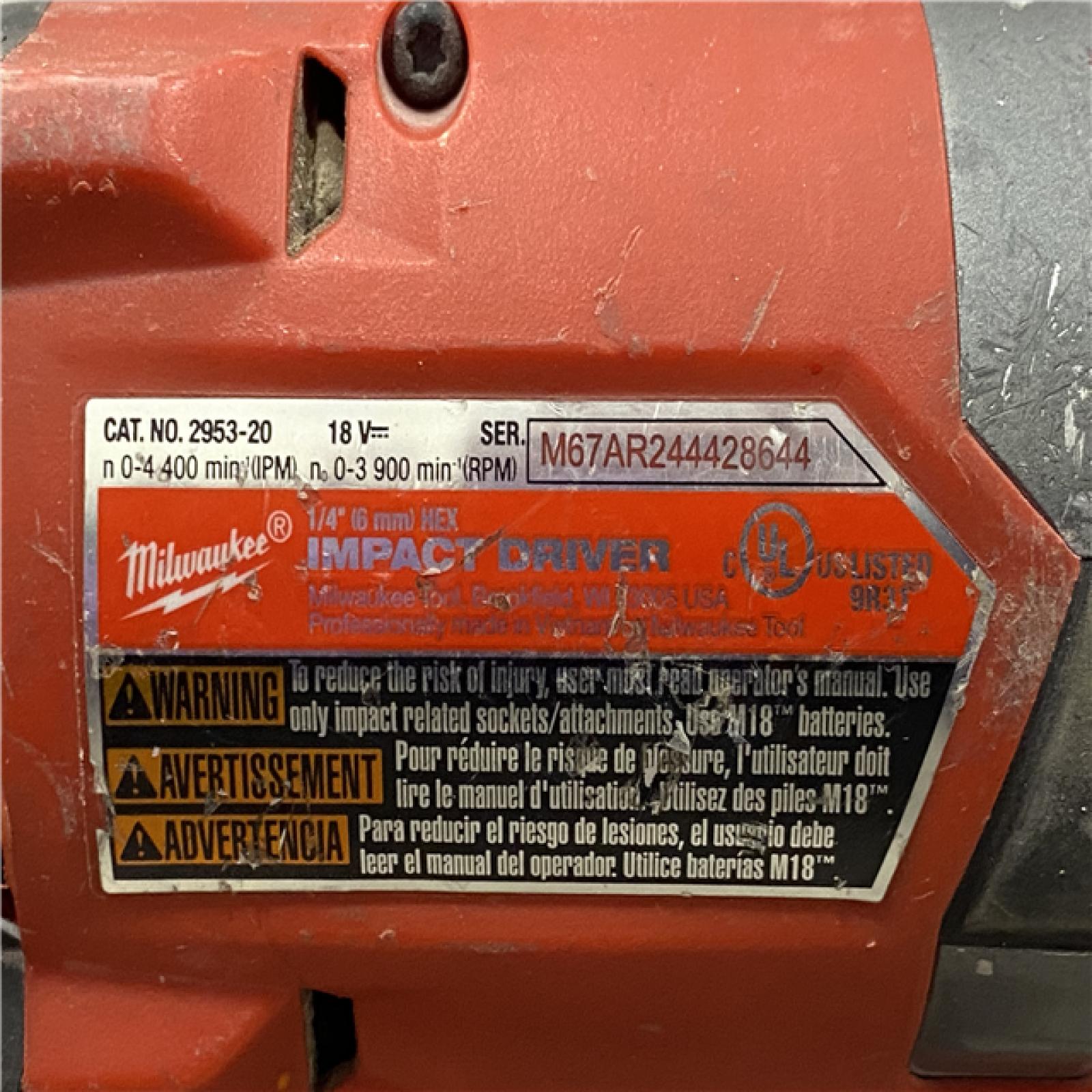 AS-IS Milwaukee FUEL 18V Lithium-Ion Brushless Cordless Hammer Drill and Impact Driver Combo Kit