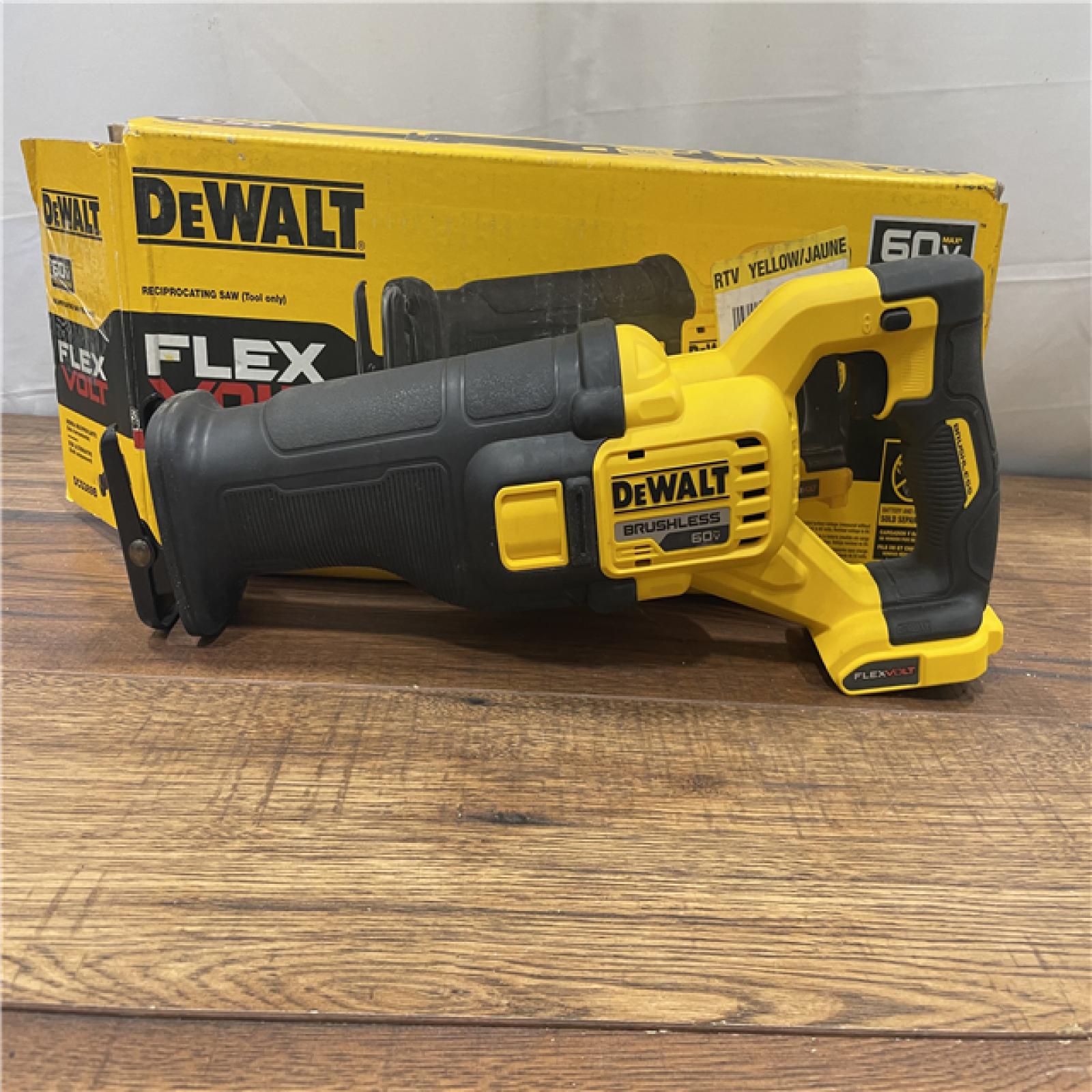 AS-IS DEWALT FLEXVOLT 60V MAX Cordless Brushless Reciprocating Saw (Tool Only)