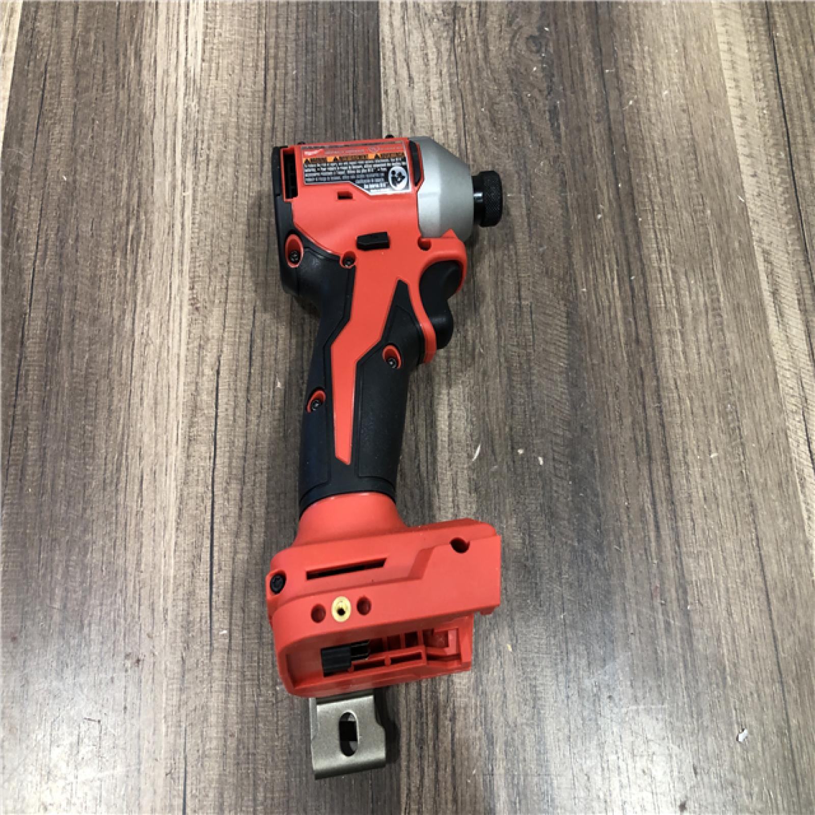 AS-IS Milwaukee 18V Lithium-Ion Compact Brushless Cordless 1/4 in. Impact Driver (Tool-Only)
