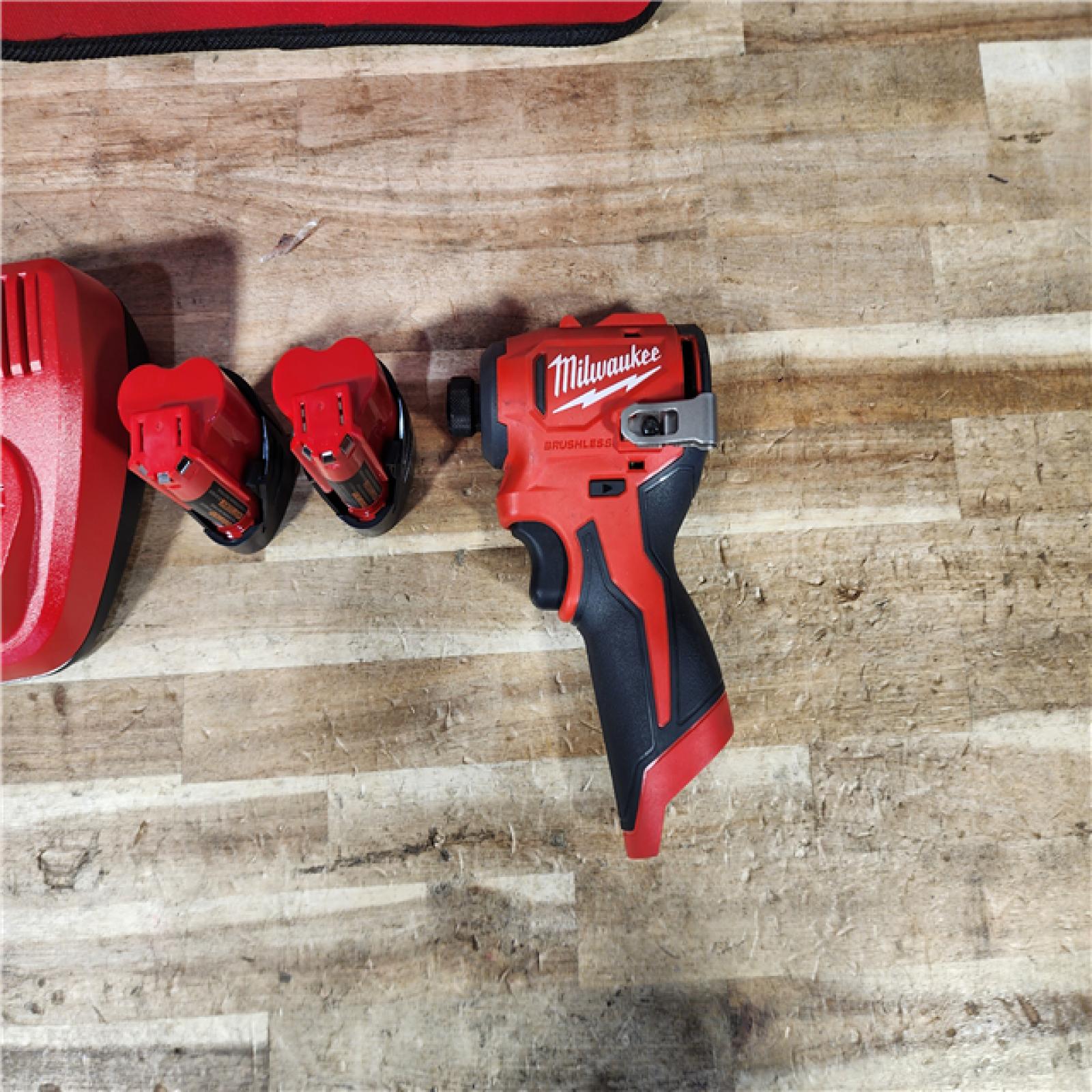 HOUSTON LOCATION - AS - IS Milwaukee FUEL SURGE 12V Lithium-Ion Brushless Cordless 1/4 in. Hex Impact Driver Compact Kit