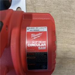 AS-IS Milwaukee 18V Lithium-Ion Cordless 6-1/2 in. Circular Saw (Tool-Only)