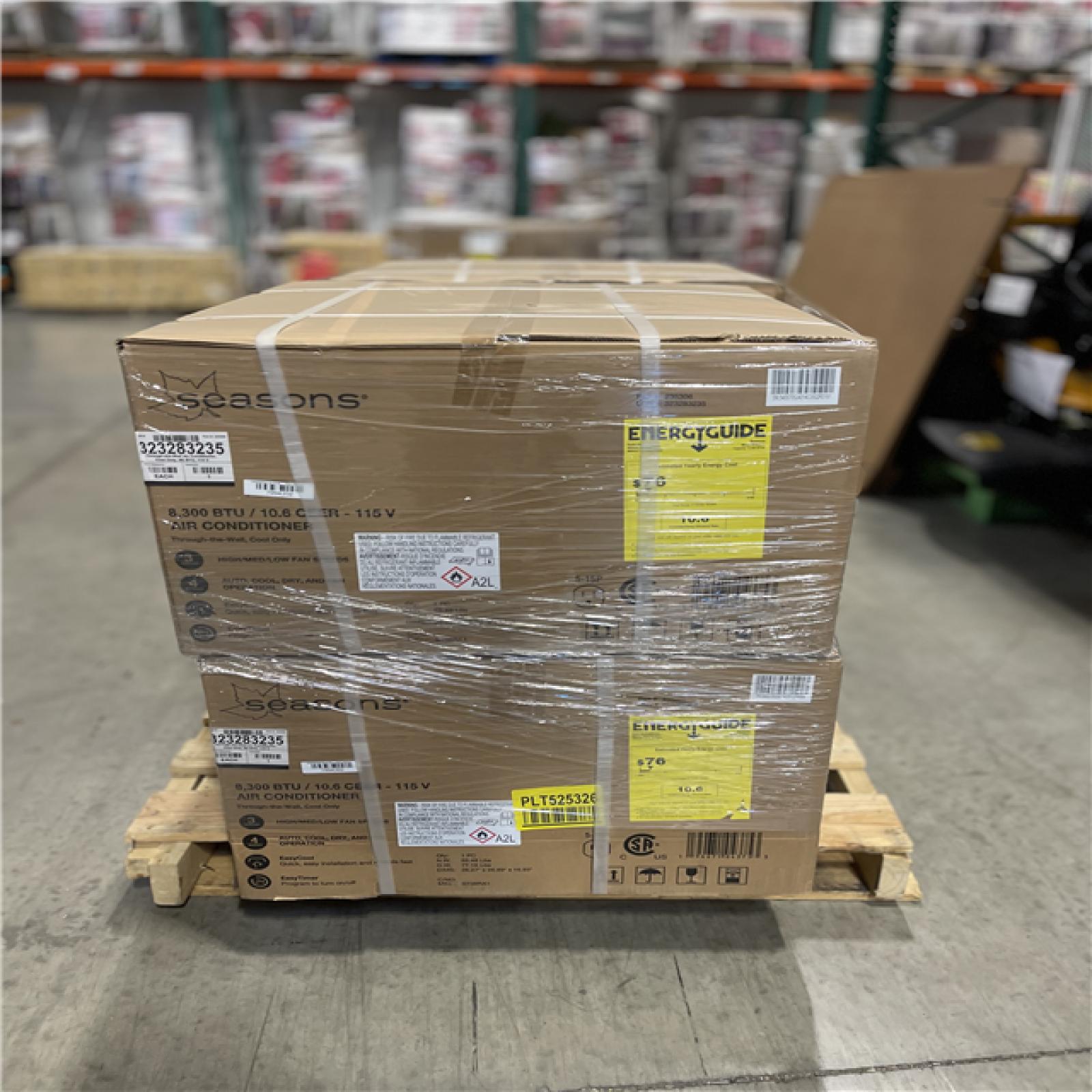 DALLAS LOCATION- NEW!- Seasons 8 000 BTU 115 V Through-The-Wall Cool-Only Air Conditioner (4 UNITS)