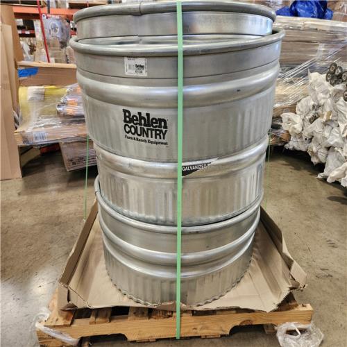 Phoenix Location Behlen Country 36 in. x 12 in. Round Galvanized Steel Wood Fire Ring Pallet