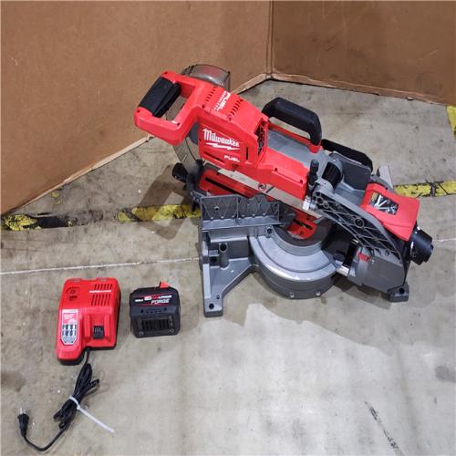 HOUSTON LOCATION - AS-IS M18 FUEL 18V 10 in. Lithium-Ion Brushless Cordless Dual Bevel Sliding Compound Miter Saw Kit with One 8.0 Ah Battery