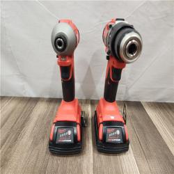 AS-IS- Milwaukee M18 Compact Brushless 2-Tool Combo Kit